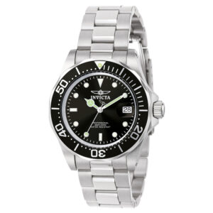 ectq7039_vni_0 jpg - Relógio Masculino Pro Diver, Invicta 9307, Prata e Preto -<p>Este lindo relógio Invicta Pro Diver contém um movimento de quartzo preciso, além de uma caixa de aço. Seu mostrador exibe um mostrador de metal preto protegido por um Cristal Mine</p>