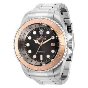 ectq71083_vni_0 jpg - Relgio masculino Invicta Hydromax Swiss Ronda 515 52mm em ao inoxidvel 38017 -<p>Este relgio Invicta Hydromax possui um movimento preciso e uma caixa de ao em ouro rosa, com mostrador de metal preto protegido por um Cristal Mineral de alta resistncia. A pulseir</p>