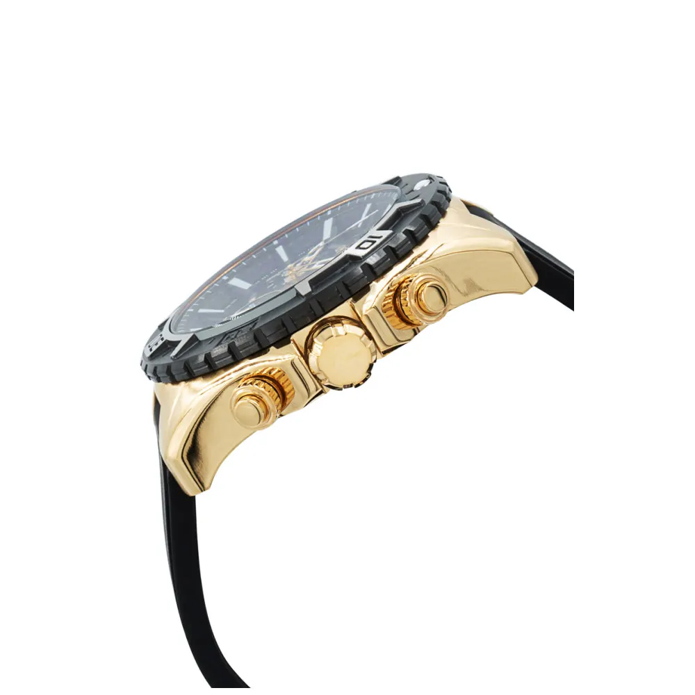 ectq72673_vni_1 jpg - Relógio Masculino Aviator, Invicta 37627, Preto e Dourado -Este impressionante relógio Invicta Aviator apresenta um movimento de quartzo preciso, bem como uma caixa de ouro. Seu mostrador de metal preto é envolto por um altamente protetor&