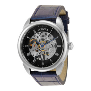 ectq75653_vni_0 jpg - Relógio Masculino Especialidade Mecânica, Invicta 35657, Azul Marinho -<p>Este incrível relógio Invicta da coleção Specialty oferece um movimento Mecânico exato, com uma incrível caixa de aço. O mostrador exibe um mostrador de metal preto protegido por n</p>