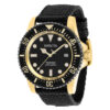 ectq83283_vni_0 jpg - Relgio Automtico Masculino Invicta Pro 44mm Preto 38238 -Este relgio Invicta Pro possui um movimento Automtico preciso e uma caixa dourada e preta, com um mostrador de metal preto protegido por um cristal Flame Fusion. A pulseira feita d