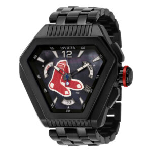ectq83624_vni_0 jpg - Relgio masculino MLB Boston Red Sox Swiss Ronda Z60 calibre com mostrador em madreprola 53 mm. Preto 42638, Invicta -<p>Este impressionante relgio Invicta MLB apresenta um movimento preciso, bem como uma caixa preta. Seu mostrador preto em madreprola envolto por um cristal Flame Fusion altamente pro</p>