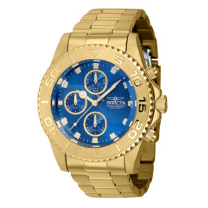 ectq90434_gz_vni_0-1 jpg - Relgio masculino profissional 43,5 mm. Ouro ZG 43409, Invicta -<p>Este lindo relgio Invicta Pro contm um movimento preciso alm de uma caixa dourada. Seu mostrador exibe um mostrador de metal azul protegido por um cristal Flame Fusion altamente re</p>