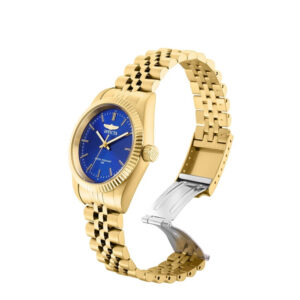 ectq90492_vni_1 jpg - Relgio feminino especializado 36 mm. Ouro 29409, Invicta -<p>Este lindo relgio Invicta Speciality contm um movimento preciso alm de uma caixa dourada. Seu mostrador exibe um mostrador de metal azul protegido por um Cristal Mineral de alta re</p>