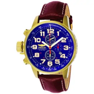 ectq9233_vni_0 jpg - Relgio Masculino Invicta I Force 46mm Marrom 3329 Estilo e sofisticao para o seu dia a dia -<p>Este relgio Invicta da coleo IForce possui um movimento preciso e uma elegante caixa dourada. O mostrador de metal azul e protegido por um cristal mineral proprietrio. A pulseira d</p>