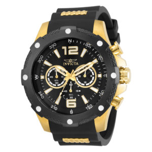 ectq96703_vni_0 jpg - Relgio masculino I Force 50 mm. Ouro. Preto 30769, Invicta -<p>Este lindo relgio Invicta IForce contm um movimento preciso alm de uma caixa dourada. Seu mostrador exibe um mostrador de metal preto protegido por um cristal Flame Fusion altament</p>