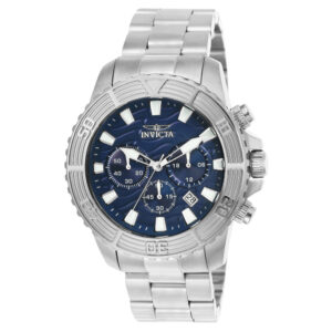 ectq99932_vni_1 jpg - Relógio Masculino Pro Diver, Invicta 23999, Prata e Azul -<p>Este incrível relógio Invicta da coleção Pro Diver oferece um movimento de quartzo exato, com uma incrível caixa de aço. O mostrador exibe um mostrador de metal azul protegido por&</p>