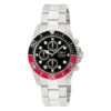 ectq0771_vni_0 jpg - Relógio Masculino Pro Diver, Invicta 1770, Prata -Este incrível relógio Invicta da coleção Pro Diver oferece um movimento de quartzo exato, com uma incrível caixa de aço. O mostrador exibe um mostrador de metal preto protegido por