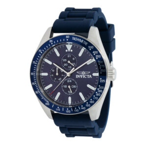 ectq10483_vni_0 jpg - Relgio Masculino Aviador 45mm Azul Invicta 38401 Estilo e Preciso para o Seu Dia a Dia. -<p>Este relgio Invicta da coleo Aviator possui um movimento preciso e uma caixa prateada. Seu mostrador decorado por um mostrador de metal azul e protegido por um resistente Flame Fus</p>