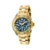 ectq26753_vni_0-1 jpg - Pro Automtico Unisex Watch w por Abalone Dial 38mm. Ouro 35762, Invicta -Este impressionante relgio Invicta Pro apresenta um movimento Automtico preciso, bem como uma caixa dourada. Seu mostrador azul, abalone e madreprola envolto por um cristal mineral