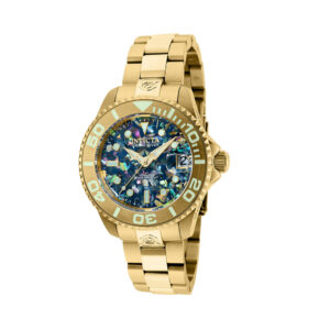 ectq26753_vni_0-1 jpg - Pro Automtico Unisex Watch w por Abalone Dial 38mm. Ouro 35762, Invicta -<p>Este impressionante relgio Invicta Pro apresenta um movimento Automtico preciso, bem como uma caixa dourada. Seu mostrador azul, abalone e madreprola envolto por um cristal mineral</p>