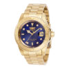 ectq30603_vni_0 jpg - Relgio Automtico Masculino Invicta Pro 42mm, Ouro 30603. -O relgio Invicta Pro um produto impressionante que apresenta um movimento Automtico preciso e uma caixa dourada. Seu mostrador de metal azul envolto por um cristal mineral altament