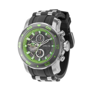ectq30663_vni_1 jpg - Relógio Masculino de Quartzo Star Wars The Child, Invicta 36603, Cinza e Verde -<p>Este atraente relógio Invicta da coleção Star Wars é movido por um movimento Quartz preciso, com caixa de aço. Seu mostrador é decorado por um mostrador de metal e protegido por um</p>