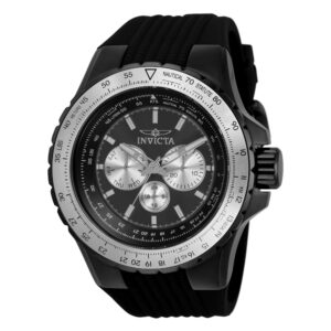 Relógio Masculino Aviador Invicta 50mm Preto Design Robusto e Estilo Moderno