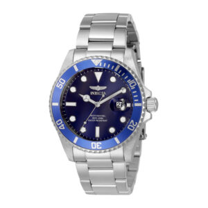 ectq37233_vni_0 jpg - Relógio Feminino de Quartzo Pro Diver, Invicta 33273, Prata e Azul -<p>Este incrível relógio Invicta da coleção Pro Diver oferece um movimento Quartz exato, com uma incrível caixa de aço. O mostrador exibe um mostrador de metal azul protegido pelo nos</p>