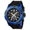 ectq47002_vni_0 jpg - Relógio Masculino Speedway, Invicta 20074, Preto e Azul -Este atraente relógio Invicta da coleção Speedway é alimentado por um movimento de quartzo preciso, com uma caixa preta e azul. Seu mostrador é decorado por um mostrador de metal p
