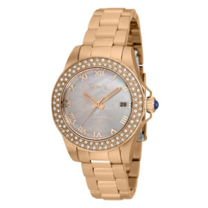 ectq47063_vni_0 jpg - Relógio feminino Invicta Anjo com madreprola e ouro rosa 34 mm. -<p>Este é um relógio Invicta Angel com movimento preciso e caixa em ouro rosa. O mostrador é decorado com madre pérola branca e protegido por um cristal mineral resistente. A pulseira</p>