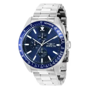 ectq56983_vni_0 jpg - Relógio masculino Invicta Aviator , aço 38965 -<p>Este atraente relógio Invicta da coleção Aviator é alimentado por um movimento de quartzo preciso, com uma caixa prateada. Seu mostrador é decorado por um mostrador de metal azul e</p>