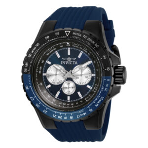 ectq73033_vni_0 jpg - Relgio Masculino Aviador 50mm. Azul 33037, Invicta -<p>Este incrvel relgio Invicta da coleo Aviator oferece um movimento exato, com uma incrvel caixa preta. O mostrador exibe um mostrador de metal protegido pelo nosso exclusivo Flame F</p>