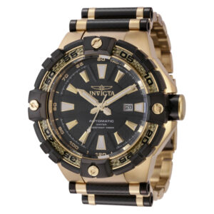 ectq83183_vni_0 jpg - Relgio Masculino Bolt Automtico 54mm. Ouro. Preto 38138, Invicta -<p>Este impressionante relgio Invicta Bolt apresenta um movimento Automtico preciso, bem como uma caixa dourada. Seu mostrador preto, metlico e de fibra de carbono envolto por um cris</p>