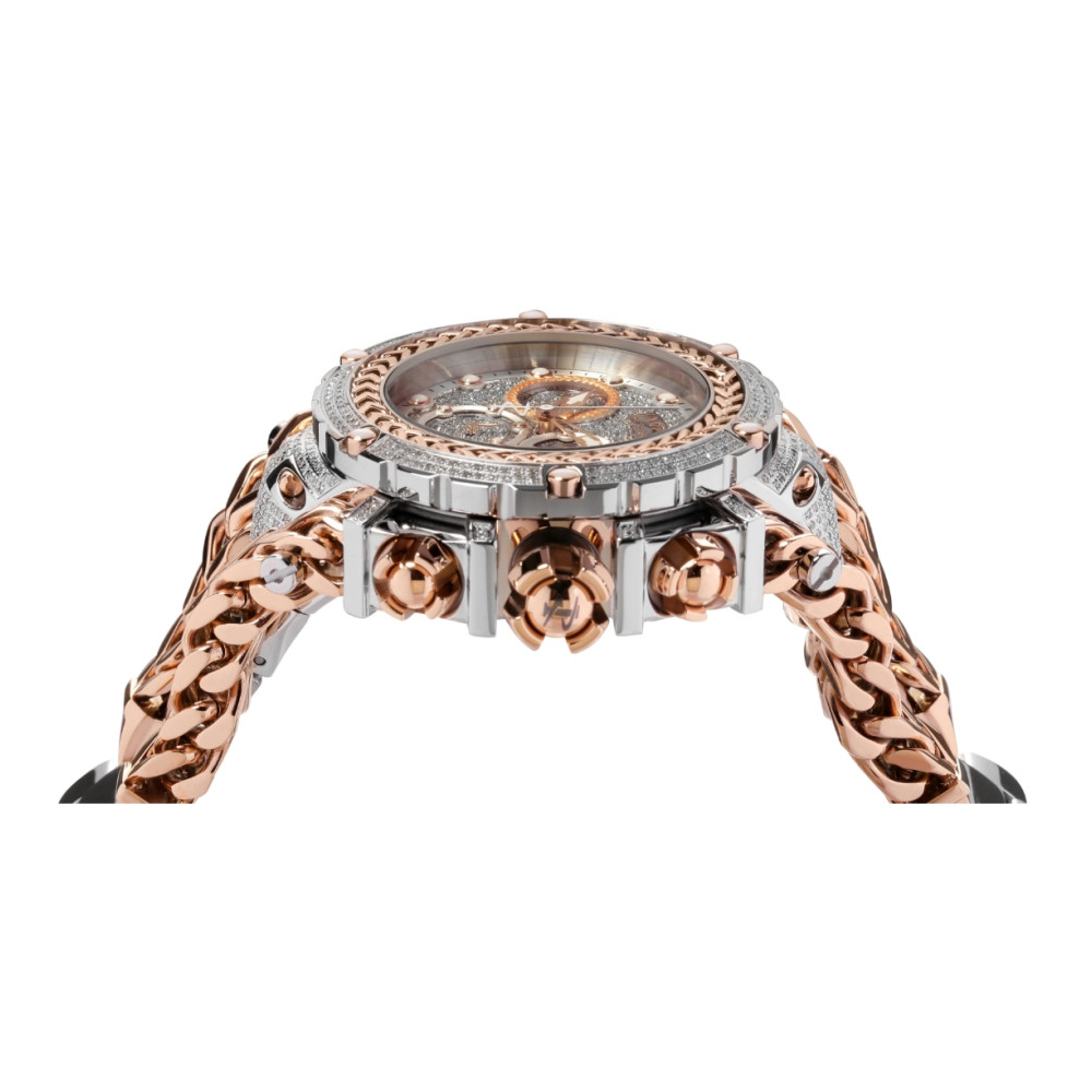 Invicta Reserve Gladiator 2 Masculino 58,3 mm Aço Ouro Rosa 92 Quilates Diamante Swiss Ronda Z60