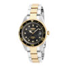ectq94071_vni_0 jpg - Relógio Masculino Pro Diver, Invicta 17049, Prata, Dourado e Preto -Este atraente relógio Invicta da coleção Pro Diver é alimentado por um movimento de quartzo preciso, com uma caixa de aço dourada. Seu mostrador é decorado por um mostrador de meta