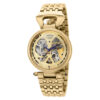 ectq98383_vni_0 jpg - Relógio Feminino Automático Objet D Art, Invicta 38389, Dourado -Este atraente relógio Invicta da coleção Objet D Art é movido por um movimento automático preciso, com uma caixa dourada. Seu mostrador é decorado por um mostrador de metal dourado