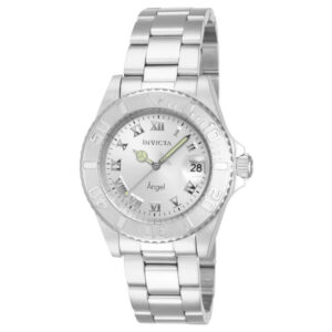 ectq02341_vni_1 jpg - Relógio feminino Angel Swiss Ronda Calibre 515 40mm. Aço 14320 -<p>Este atraente relógio Invicta da coleção Angel é alimentado por um movimento preciso, com uma caixa de aço Seu mostrador é decorado com um mostrador prateado e metálico, e protegid</p>