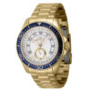 ectq03174_vni_0 jpg - Relógio Pro Masculino 44mm. Ouro 47130 -Este atraente relógio Invicta da coleção Pro é alimentado por um movimento preciso, com uma caixa dourada Seu mostrador é decorado por um mostrador branco de latão e protegido por&