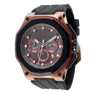 ectq05164_vni_0 jpg - Relógio Masculino Akula 50mm. Preto 46150 -<p>Este impressionante relógio Invicta Akula apresenta um movimento preciso, bem como uma caixa cáqui, vermelha e preta Seu mostrador de metal vermelho e bronze é envolto por um crist</p>