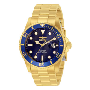 ectq07233_gz_vni_0 jpg - Relógio Pro Masculino 42mm. Ouro ZG 33270 -<p>Este impressionante relógio Invicta Pro apresenta um movimento preciso e uma caixa dourada Seu mostrador azul de metal é envolto por um cristal Flame Fusion altamente protetor Este</p>