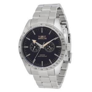 ectq17954_vni_0 jpg - Relógio Masculino Especializado 44mm. Aço 45971 -<p>Este atraente relógio Invicta da coleção Specialty é alimentado por um movimento preciso, com uma caixa de aço Seu mostrador é decorado por um mostrador preto de metal e protegido&</p>