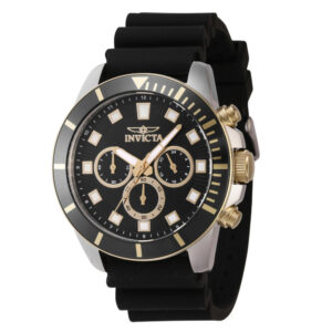 ectq18064_vni_0 jpg - Relógio Pro Masculino 45mm. Preto 46081 -<p>Este impressionante relógio Invicta Pro apresenta um movimento preciso e uma caixa de aço Seu mostrador preto de latão é envolto por um cristal Flame Fusion altamente protetor Este</p>