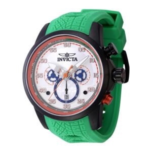 ectq18554_vni_0 jpg - Relógio masculino S1 Rally Velocity Chrono 47 mm. Verde 45581 -<p>Este impressionante relógio Invicta S1 Rally apresenta um movimento preciso e uma caixa preta Seu mostrador prateado e metálico é envolto por um cristal Flame Fusion altamente prot</p>