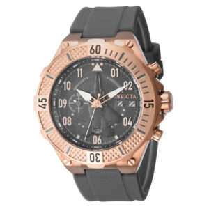ectq19893_vni_0 jpg - Relógio Aviator Ascend Masculino 50mm. Cinza 39891 -<p>Este lindo relógio Invicta Aviator contém um movimento preciso além de uma caixa em ouro rosa Seu mostrador exibe um mostrador de metal cinza protegido por um cristal Flame Fusion&</p>
