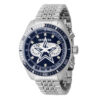ectq19944_vni_0 jpg - NFL Dallas Cowboys Relógio Masculino 43mm. Aço 44991 -Este impressionante relógio Invicta NFL apresenta um movimento preciso e uma caixa de aço Seu mostrador azul marinho de metal é envolto por um cristal Flame Fusion altamente protet