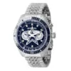 ectq19944_vni_0 jpg - NFL Dallas Cowboys Relógio Masculino 43mm. Aço 44991 -Este impressionante relógio Invicta NFL apresenta um movimento preciso e uma caixa de aço Seu mostrador azul marinho de metal é envolto por um cristal Flame Fusion altamente protet