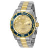 ectq22003_vni_0 jpg - Relógio Pro Masculino 43mm. Aço. Ouro 30022 -Este impressionante relógio Invicta Pro apresenta um movimento preciso e uma caixa de aço Seu mostrador de metal champanhe é envolto por um cristal Flame Fusion altamente protetor&