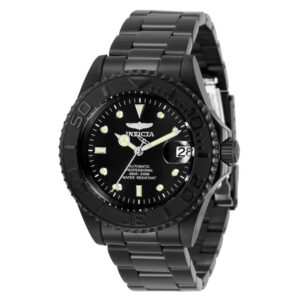 ectq25033_gz_vni_0 jpg - Relógio Masculino Pro Automático 40mm. Preto ZG 33052 -<p>Este incrível relógio Invicta da coleção Pro oferece um movimento Automático exato, com uma caixa preta incrível O mostrador exibe um mostrador preto de metal protegido pelo nosso&</p>