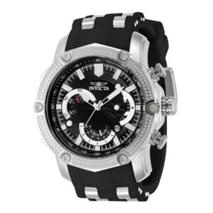 ectq30083_vni_0 jpg - Relógio masculino Pro 0,71 quilates Diamond 50 mm. Aço. Preto 38003 -<p>Este incrível relógio Invicta da coleção Pro oferece um movimento exato, com incríveis 0,71 quilates de diamantes autênticos e uma sofisticada caixa prateada O mostrador exibe um m</p>