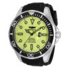 ectq30633_vni_0 jpg - Pro Oversized Automático Masculino Relógio com Mostrador Luminoso 60mm. Preto 33603 -Este atraente relógio Invicta da coleção Pro é alimentado por um movimento Automático preciso, com uma caixa de aço Seu mostrador é decorado por um mostrador verde de metal e prote