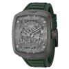 ectq31244_vni_0 jpg - S1 Rally Diablo Solid Titanium Automático Relógio Masculino 44mm. Verde Escuro 44213 -Este lindo relógio Invicta S1 Rally contém um movimento automático preciso, além de uma caixa de titânio Seu mostrador exibe um mostrador de metal protegido por um cristal Flame Fu