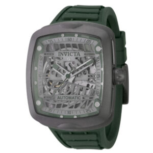 ectq31244_vni_0 jpg - S1 Rally Diablo Solid Titanium Automático Relógio Masculino 44mm. Verde Escuro 44213 -<p>Este lindo relógio Invicta S1 Rally contém um movimento automático preciso, além de uma caixa de titânio Seu mostrador exibe um mostrador de metal protegido por um cristal Flame Fu</p>