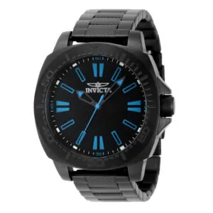 ectq31364_vni_0 jpg - Relógio Speedway Masculino 46mm. Preto 46313 -<p>Este atraente relógio Invicta da coleção Speedway é alimentado por um movimento preciso, com uma caixa preta Seu mostrador é decorado por um mostrador preto de latão e protegido po</p>