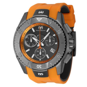 ectq330126_mt_vni_0 jpg - Relógio Masculino TechnoMarine UF6 Swiss Ronda Z60 Calibre 48mm. Laranja. Cinza TM 621033 -<p>Este incrível relógio TechnoMarine da coleção oferece um movimento exato, com uma incrível caixa de titânio O mostrador exibe um mostrador metálico, laranja e bronze, protegido pel</p>