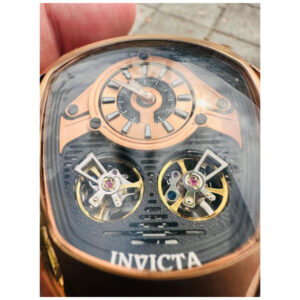 ectq36834_vni_2 jpg - Relógio Masculino Automático Akula 48,7 mm. Preto 43863 -<p>Este impressionante relógio Invicta Akula apresenta um movimento automático preciso e uma caixa em ouro rosa Seu mostrador em ouro rosa, preto e metal é envolto por um cristal Flam</p>