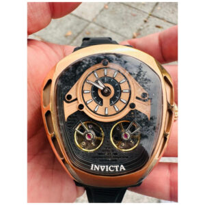 ectq36834_vni_4 jpg - Relógio Masculino Automático Akula 48,7 mm. Preto 43863 -<p>Este impressionante relógio Invicta Akula apresenta um movimento automático preciso e uma caixa em ouro rosa Seu mostrador em ouro rosa, preto e metal é envolto por um cristal Flam</p>