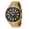 ectq37664_vni_0 jpg - Relógio Pro Masculino 44mm. Ouro 46673 -Este atraente relógio Invicta da coleção Pro é alimentado por um movimento preciso, com uma caixa dourada Seu mostrador é decorado por um mostrador preto de latão e protegido por u