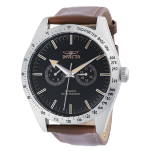 ectq37954_vni_0 jpg - Relógio Masculino Especializado 44mm. Marrom 45973 -<p>Este incrível relógio Invicta da coleção Specialty oferece um movimento exato, com uma incrível caixa de aço O mostrador exibe um mostrador preto de metal protegido pelo nosso excl</p>