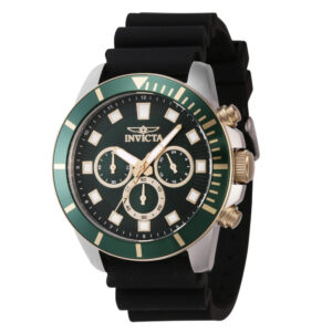 ectq38064_vni_0 jpg - Relógio Pro Masculino 45mm. Preto 46083 -<p>Este incrível relógio Invicta da coleção Pro oferece um movimento exato, com uma incrível caixa de aço O mostrador exibe um mostrador verde de latão protegido pelo nosso exclusivo&</p>